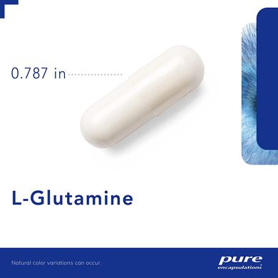 L-глютамин 500 мг, l-Glutamine 500 mg, Pure Encapsulations, 90 капсул (PE-00136), фото