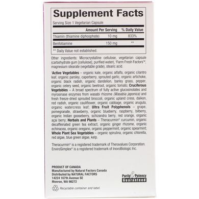 Бенфотиамин, Benfotiamine, Natural Factors, 150 мг, 30 капсул (NFS-01248), фото