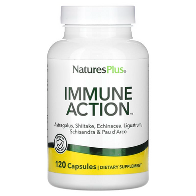 Nature's Plus, Імуностимулююча засіб Immune Action, 120 рослинних капсул (NAP-01068), фото