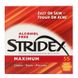 Stridex SDX-09701 Stridex, Однокрокове засіб від вугрів, максимальна сила, без спирту, 55 м'яких серветок (SDX-09701) 2