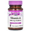 Bluebonnet Nutrition, вітамін A, 3000 мкг, 100 капсул (BLB-00298)