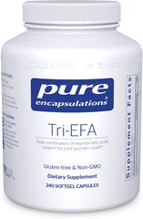 Омега-3 (смесь незаменимых жирных кислот), Tri-EFA, Pure Encapsulations, 240 caps (PE-00688), фото