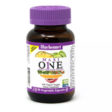 Мультивітаміни c залізом, MAXI ONE With Iron, Bluebonnet Nutrition, 30 вегетаріанських капсул (BLB-00110), фото