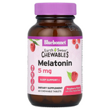 Bluebonnet Nutrition, EarthSweet, мелатонин, натуральный малиновый вкус, 5 мг, 60 жевательных таблеток (BLB-00996), фото