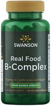 Комплекс группы В, Ultra Real Food B-Complex, Swanson, 60 вегетарианских капсул (SWV-21040), фото