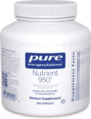 Мультивитамины / минералы, Nutrient 950, Pure Encapsulations, 180 капсул (PE-00202), фото