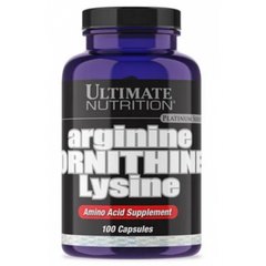 Ultimate Nutrition, Аргінін-орнітин-лізин, 100 капсул (104671), фото