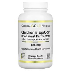California Gold Nutrition, Children's Epicor, 125 мг, 120 растительных капсул (CGN-01569), фото
