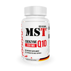 MST Nutrition, Коензим Q10, Coenzyme Q10, 200 мг, 60 капсул (MST-00340), фото