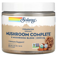 Solaray, комплекс органічних ферментованих грибів, 2000 мг, 60 г (SOR-25103), фото