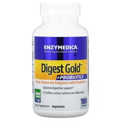 Enzymedica, Digest Gold + пробиотики, 180 капсул (ENZ-29091), фото