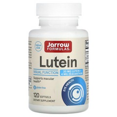 Jarrow Formulas, лютеїн, 20 мг, 120 капсул (JRW-12035), фото
