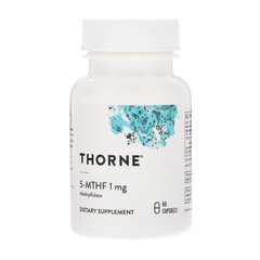 Thorne Research, 5-метілтетрагідрофолат, 5-MTHF, 1 мг, 60 капсул (THR-12901), фото