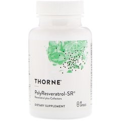 Thorne Research, PolyResveratrol-SR, 100 мг, 60 капсул (THR-30001), фото