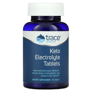 Кето-електролітні таблетки, Keto Electrolyte Tablets, Trace Minerals Research, 90 таблеток (TMR-00448), фото