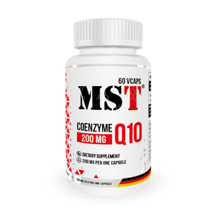 MST Nutrition, Коензим Q10, Coenzyme Q10, 200 мг, 60 капсул (MST-00340), фото