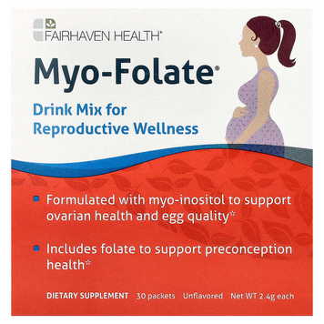 Міо фолат для репродуктивного здоров&rsquo;я Fairhaven Health Myo-Folate - 30 пакетиків, фото