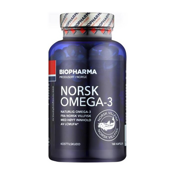 Biopharma Norge, Норвежская Омега-3, 160 капсул (BNE-00510), фото