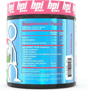 BPI Sports, Суміш креатинів, BEST Creatine, фруктовий пунш, 300 г (BPI-02192), фото