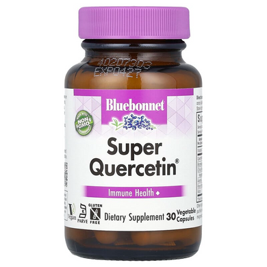 Bluebonnet Nutrition, Super Quercetin, 30 рослинних капсул (BLB-00550), фото