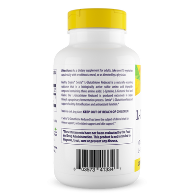 Healthy Origins, Setria, відновлений L-глутатіон, 250 мг, 150 вегетаріанських капсул (HOG-41334), фото