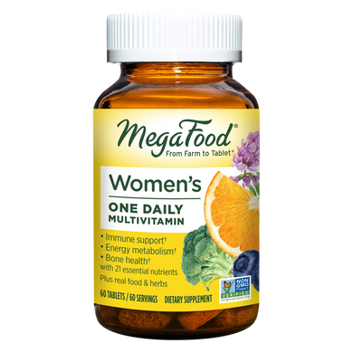 MegaFood, Women's One Daily, мультивітаміни для жінок, 60 таблеток (MGF-10104), фото