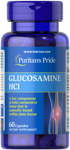 Puritan's Pride, Глюкозамін, Glucosamine HCl, 680 мг, 60 капсул капсул (PTP-14171), фото