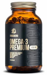 Омега-3, Premium, Grassberg, 1200 мг, 90 капсул (GSB-091726), фото