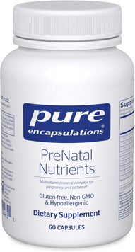 Pure Encapsulations, PreNatal Nutrients, преміум-вітаміни для вагітності та лактації з холіном та фолієвою кислотою, 60 капсул (PE-02485), фото