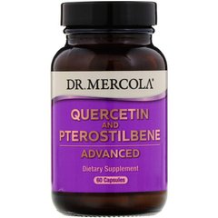 Dr. Mercola, Кверцетин і птеростільбен з удосконаленою рецептурою, 60 капсул (MCL-03172), фото