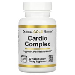California Gold Nutrition, комплекс для здоровья сердца, 60 вегетарианских капсул (CGN-02070), фото