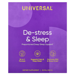 Universal, De-Stress & Sleep, 30 пакетиків (UNN-00191), фото
