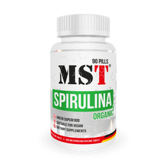 MST Nutrition, Спіруліна, Spirulina, 90 таблеток (MST-00327), фото