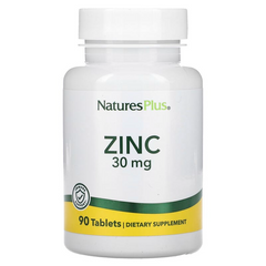 Nature's Plus, Цинк, 30 мг, 90 таблеток (NAP-03641), фото