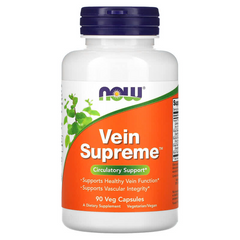 Підтримка для вен, Vein Supreme, Now Foods, 90 капсул, (NOW-03123), фото