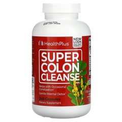 Health Plus, Super Colon Cleanse, чудовий засіб для очищення товстої кишки, 240 капсул (HPI-08765), фото