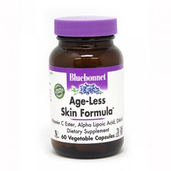 Bluebonnet Nutrition, Age-Less Skin Formula, формула омоложення шкіри, 60 рослинних капсул (BLB-01140), фото