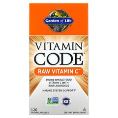 Garden of Life, Vitamin Code, вітамін C RAW, 250 мг, 120 веганських капсул (GOL-11655), фото