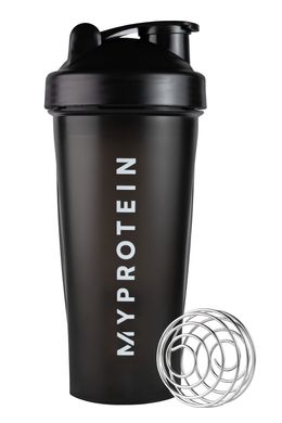 Myprotein, шейкер, з металевою кулькою, чорний, 700 мл (MPT-00000), фото