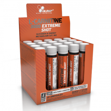 Olimp Nutrition, L-Carnitine 3000 Extreme Shot ampoule 20x25 мл Вишня (103218), фото