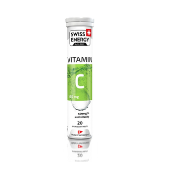Swiss Energy, Витамин С, VITAMIN C, лайм, 550 мг, 20 растворных таблеток (SWE-32298), фото