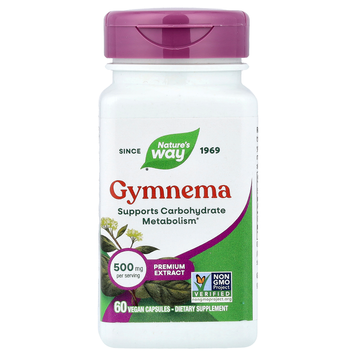 Екстракт джимнеми 500 мг Nature's Way Gymnema - 60 веганських капсул, фото