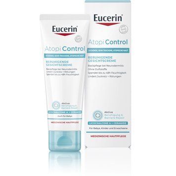Крем для обличчя Eucerin AtopiControl заспокійливий для сухої та атопічної шкіри - 50 мл, фото