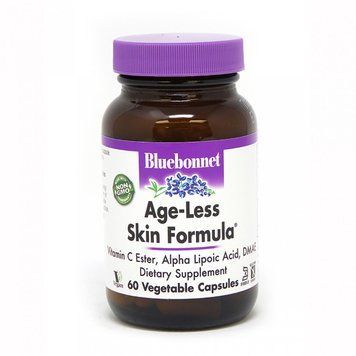 Bluebonnet Nutrition, Age-Less Skin Formula, формула омоложения кожи, 60 растительных капсул (BLB-01140), фото