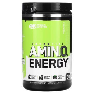 Optimum Nutrition, Essential Amin.O. Energy, зеленое яблоко, 270 г (OPN-05170), фото