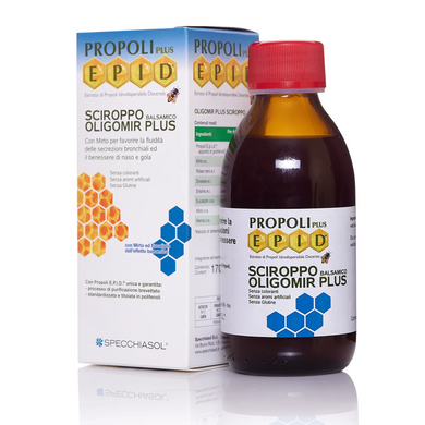 Specchiasol, Propoli plus EPID sciroppo Oligomir plus (Прополіс плюс ЕПІД Олігомир плюс) сироп, 170 мл (MET-88640), фото