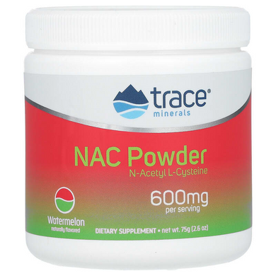 Trace Minerals ®, NAC в порошке, со вкусом арбуза, 75 г (TMR-00670), фото