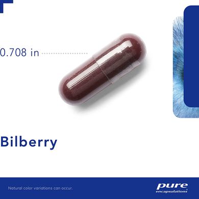 Екстракт Чорниці, Bilberry, Pure Encapsulations, 160 мг, 120 капсул (PE-00339), фото