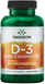 Swanson SWV-02896 Витамин D3 с кокосовым маслом, Vitamin D3 with Coconut Oil, Swanson, высокоэффективный, 60 гелевых капсул (SWV-02896) 1