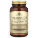 Solgar SOL-03314 Витамин D3 125 мкг (5000 МЕ) Solgar Vitamin D3 Cholecalciferol - 240 капсул 1
